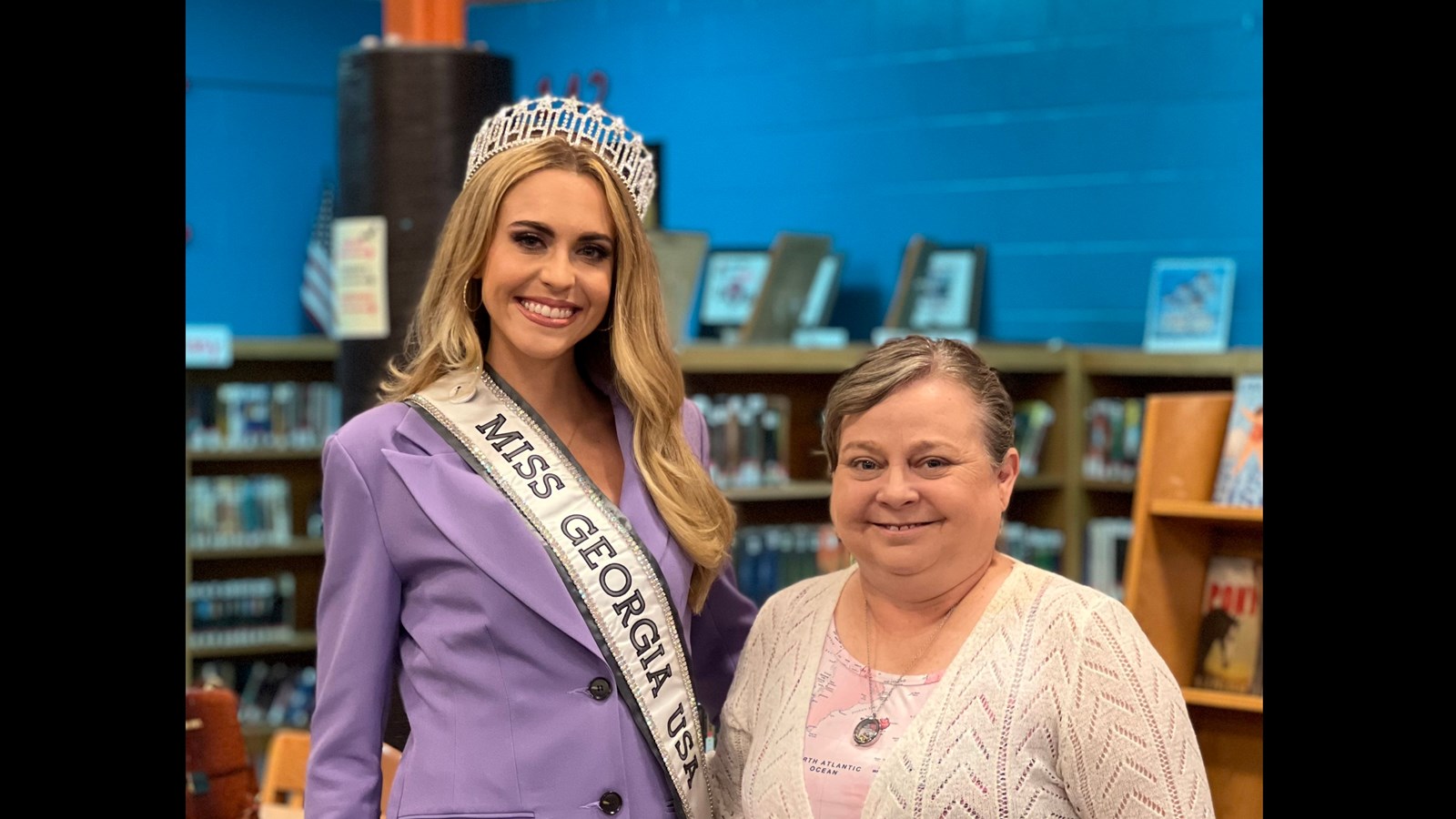 Miss Georgia with Mrs. Dawson
